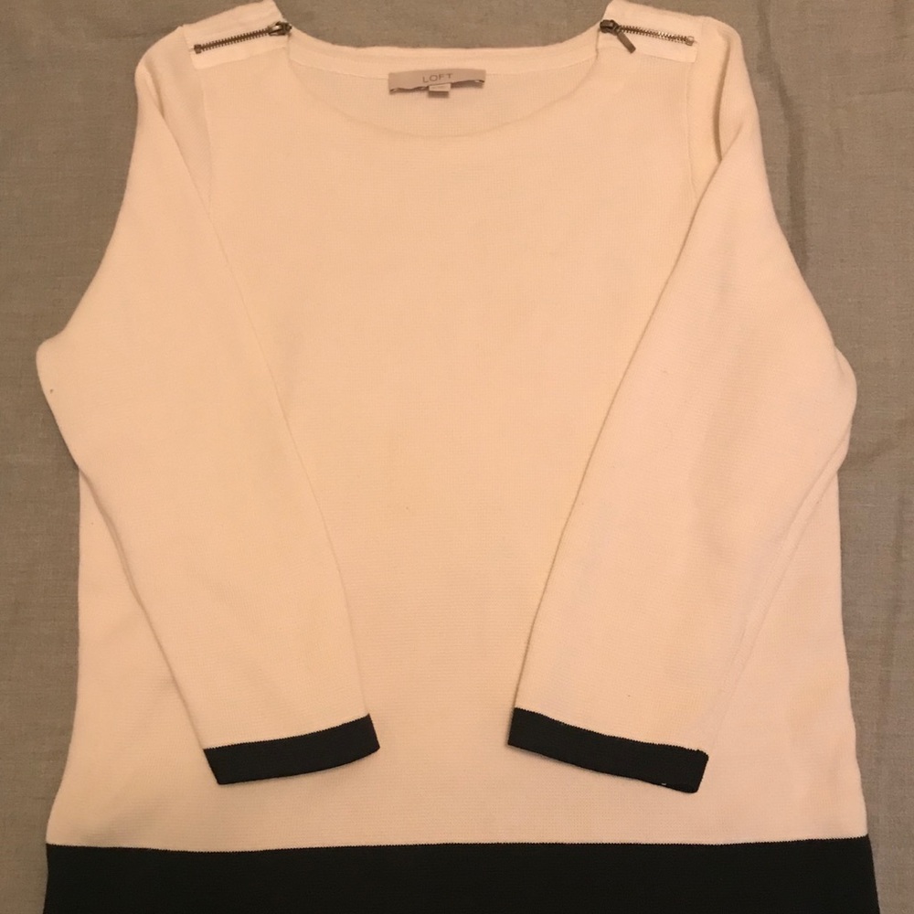 Loft Color Block Sweater
